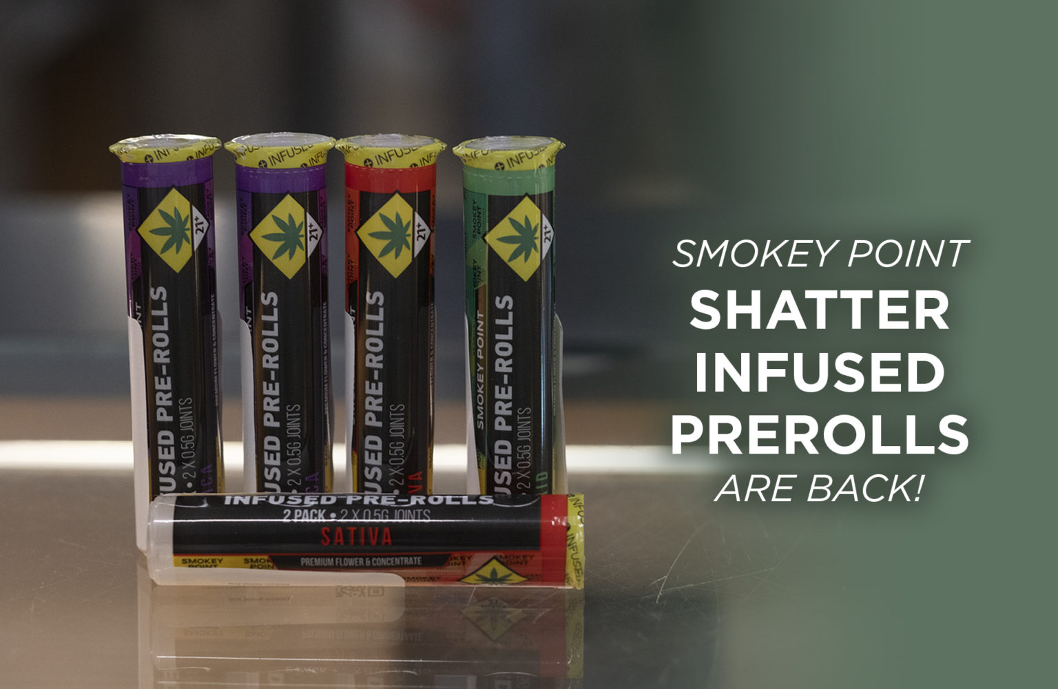 Smokey Point Shatter Infused Prerolls Are Back Agate Dreams