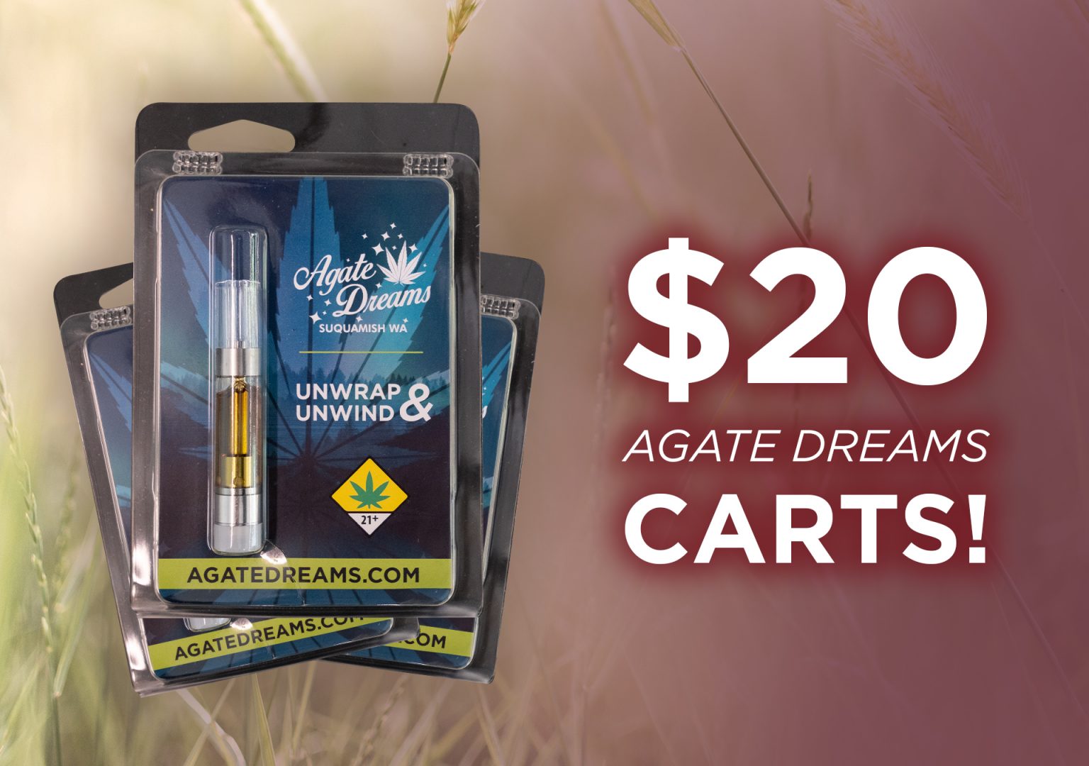 $20 Agate Dreams Vape Carts! - Agate Dreams