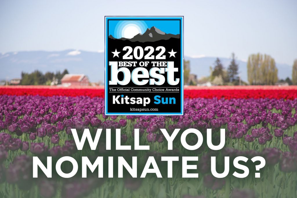 Will you nominate us? Best of the Best Kitsap Agate Dreams